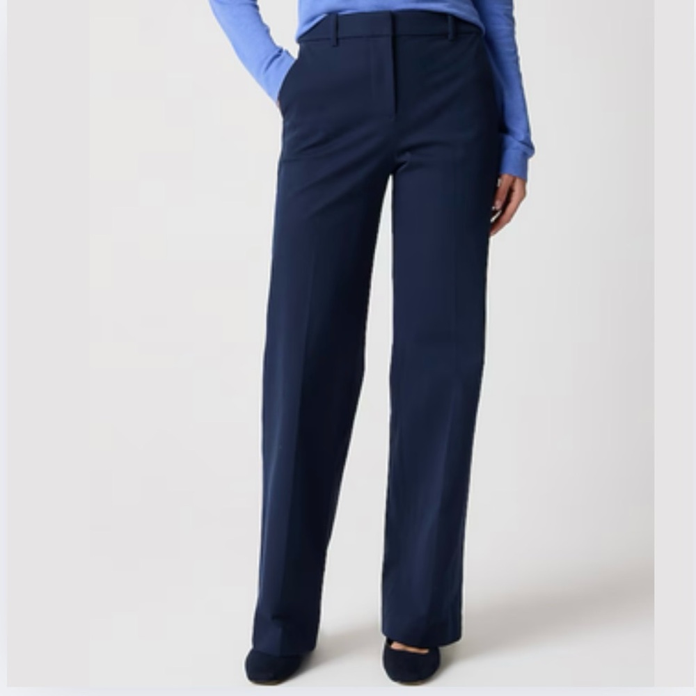 J.Crew Mercantile Classic Work Trouser Navy Pants Size 8 (Style‎ J4478)